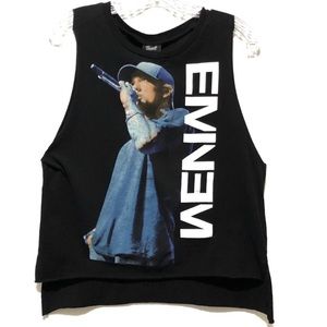 Eminem Bravado Raw Hem Muscle Graphic Tee
